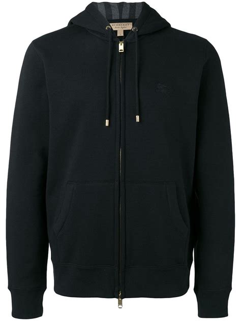 burberry black zip up hoodie.